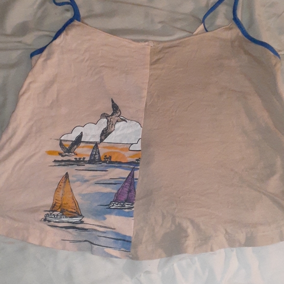 Fun, loose, spaghetti strap, button up O'Neil top! - Picture 5 of 5